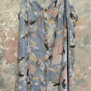 Torrid Pastel Floral Blouse